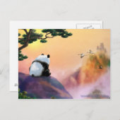 Panda - Ausblick Postkarte (Vorne/Hinten)