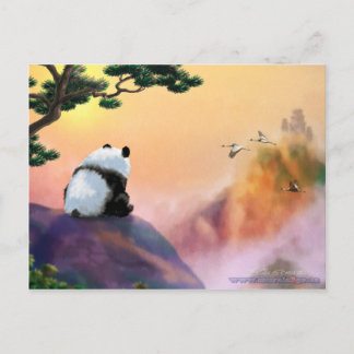 Panda - Ausblick Postkarte