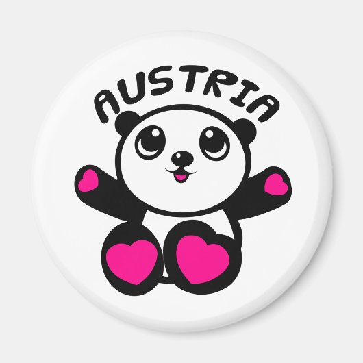 Panda Austria Magnet (Vorne)