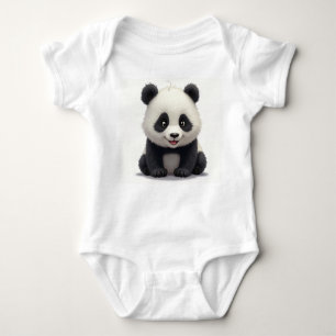 Panda Baby Bodysuit Baby Strampler