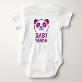Panda Baby Bodysuit Baby Strampler (Rückseite)