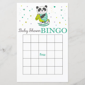 Panda Baby Duschbingkarte