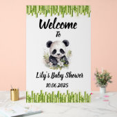 Panda Baby Duschschild. Acrylschild (Hochzeit)