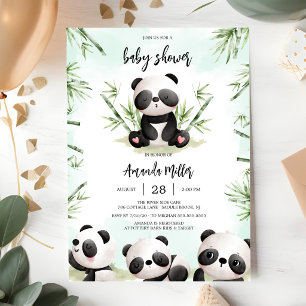 Panda-Baby-Party-Einladung Einladung