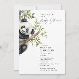 Panda Baby Shower Einladung