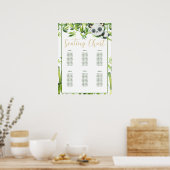 Panda Baby Shower Geburtstagsparty Seekarte Poster (Küche)