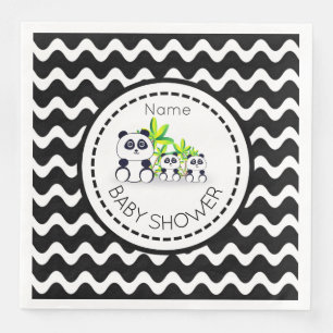 Panda Baby Showpaper Napkin Serviette