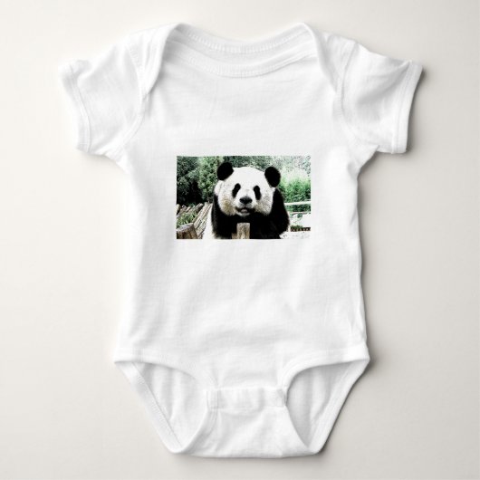 Panda Baby Strampler (Vorderseite)
