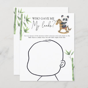 Panda Babydusche Babygesicht