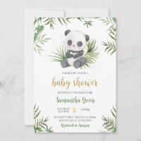 Panda Bamboo Babydusche
