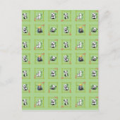 Panda Bamboo Bear Postkarte (Vorderseite)