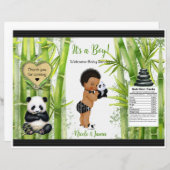 Panda Bamboo Theme Baby Boy Chip Bag (Vorne/Hinten)