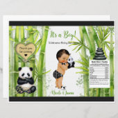 Panda Bamboo Theme Baby Boy Chip Bag (Vorne/Hinten)