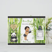 Panda Bamboo Theme Baby Boy Chip Bag (Stehend Vorderseite)