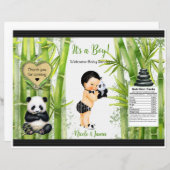 Panda Bamboo Theme Baby Boy Chip Bag (Vorne/Hinten)