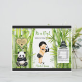Panda Bamboo Theme Baby Boy Chip Bag (Stehend Vorderseite)