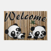 Panda-Bambus-Fußmatte Fußmatte (Vorderseite)