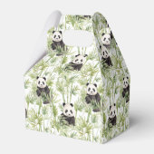 Panda-Bambus-Gefälligkeitsbox Geschenkschachtel (Rückseite)