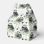 Panda-Bambus-Gefälligkeitsbox Geschenkschachtel (Rückseite)