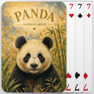Panda-Bambus-Hain-Wildlife Spielkarten