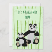 Panda Bambus Muttertag Feiertagskarte (Vorderseite)