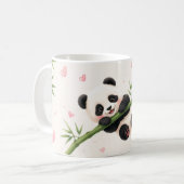 Panda & Bambus Süße Tasse (Vorderseite Links)