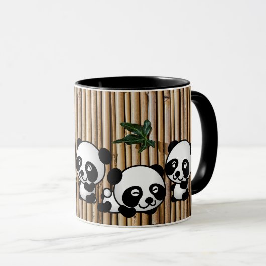 Panda-Bambuskaffee-Tasse Tasse (VorderseiteRechts)