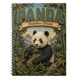 Panda-Bambuswald POPCUT Notizblock