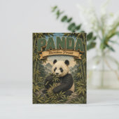 Panda-Bambuswald POPCUT Postkarte (Stehend Vorderseite)