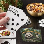 Panda-Bambuswald POPCUT Spielkarten (In Situ)