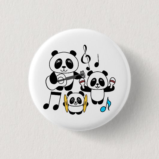 Panda Band - 1000Pandas von Amanda Roos Button (Vorderseite)