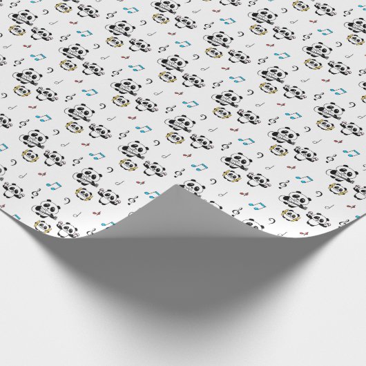 Panda Band - 1000Pandas von Amanda Roos Geschenkpapier (Ecke)