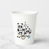 Panda Band - 1000Pandas von Amanda Roos Pappbecher (Vorderseite)