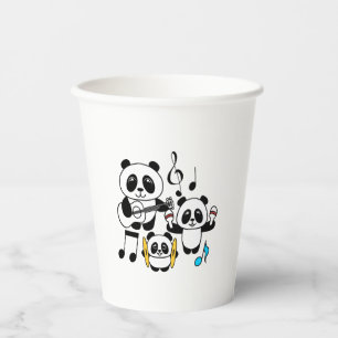 Panda Band - 1000Pandas von Amanda Roos Pappbecher