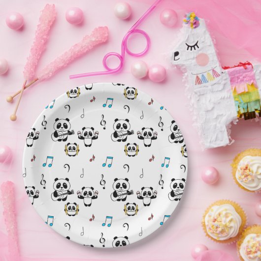Panda Band - 1000Pandas von Amanda Roos Pappteller (Party)