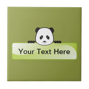 Panda-Banner Fliese