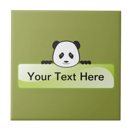 Panda-Banner Fliese (Vorderseite)
