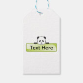 Panda Banner Geschenkanhänger (Vorderseite)
