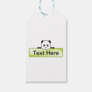 Panda Banner Geschenkanhänger
