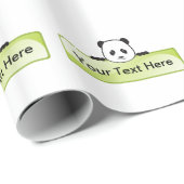 Panda Banner Geschenkpapier (Rolleneckpunkt)