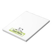 Panda Banner Notizblock (Rotiert)