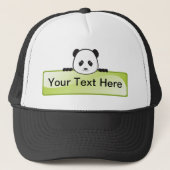 Panda Banner Truckerkappe (Vorderseite)