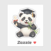 Panda-Bär-Abschluss Aufkleber (Blatt)