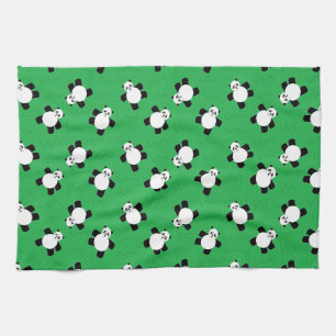 Panda-Bär auf Gras Geschirrtuch