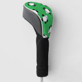 Panda-Bär auf Gras Golf Headcover (angewinkelt)