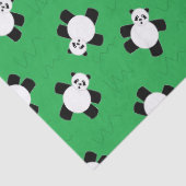Panda-Bär auf Gras Seidenpapier (Detail)