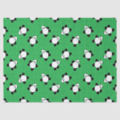 Panda-Bär auf Gras Seidenpapier (Vorderseite)