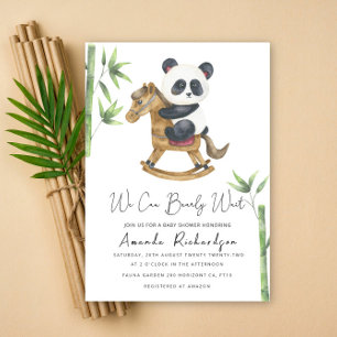 Panda-Bär-Baby-Party-Einladung Einladung