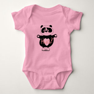 Panda Bär Baby Strampler
