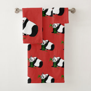 Panda-Bär Badhandtuch Set